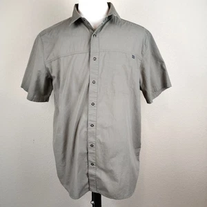 Camicia kaki tattica 5.11 uomo grande manica corta snap davanti poliestere abbigliamento da lavoro - Foto 1 di 8