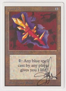 Signierte Crystal Rod LP Unlimited Edition Künstlerin Amy Weber 1993 MTG Magic Vintage! - Bild 1 von 2