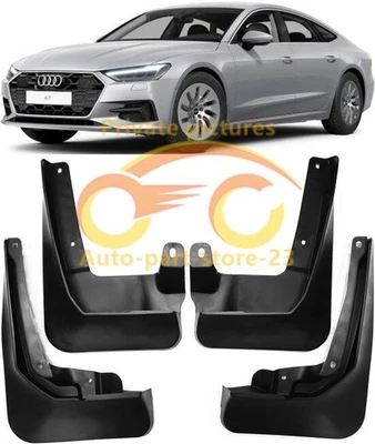 Genuine Full Set Splash Guards Mud Flaps For 2019-2025 Audi A7 C8 SPORTBACK - Image 1 of 4