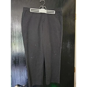 Pantalones Harper Old Navy Azul Marino Lunares Talla 12 Elásticos Tobillo - Imagen 1 de 4