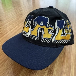 Vtg Univ California Berkeley Bears Top of the World Graffiti Snapback Hat Oski - Picture 1 of 14