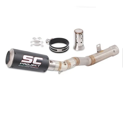 For Kawasaki Ninja ZX10R 2021-2025 Exhaust Tips Mid Pipe Slip On Muffler Escape - Image 1 of 4