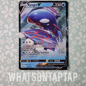Pokemon Card Kyogre V 037/159 Ultra Rare Sword Shield Crown Zenith Singles LP - Picture 1 of 2