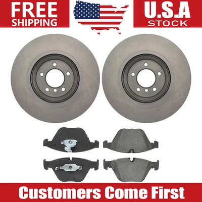 Juego de rotores de freno delanteros + pastillas de freno para BMW 335i 2009-2011 2007-2011 Foto 1 de 4