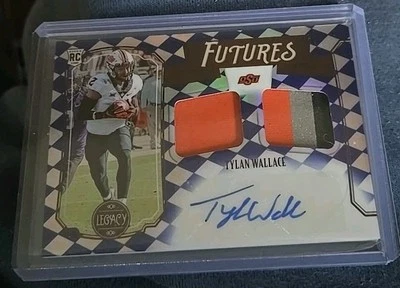 2021 Legacy Futures Tylan Wallace rookie dual relics autograph auto 20/25 OSU  - Image 1 of 2