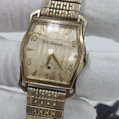 1960 Vintage BULOVA 10BZ Vintage Mens Gold Plated Dress Watch Rare 23 Jewel  - Image 1 of 4