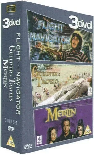 Flight of the Navigator / Short Circuit / Merlin (DVD BOX SET) - RARE  BRAND NEW - Image 1 of 1