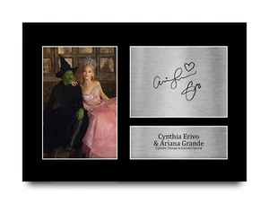 Cynthia Erivo & Ariana Grande Wicked Gifts Signed Photo Print for Movie Fans - Picture 1 of 17