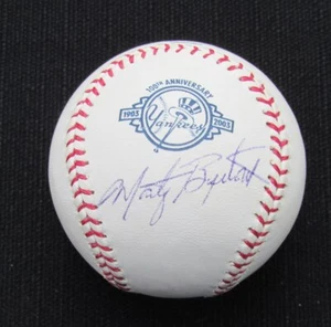 Marty Bystrom Signed/Auto Yankees 100th OML Baseball JSA 186758 - Picture 1 of 2