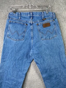 Jeans Wrangler Para Hombres 33x32 Azul Corte Vaquero Denim Western Ranchwear Rodeo 47MWZ - Imagen 1 de 14