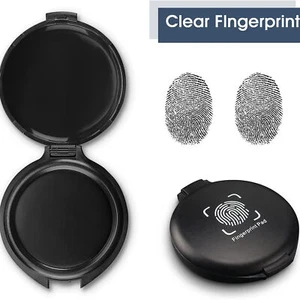 Fingerprint Ink Pads Thumbprint Ink Pads Black Ink Pad Stamp Pad for Office - Picture 1 of 15