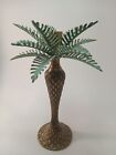Beautiful Vintage Brass Greenleaf Candlestick Holder Palm Tree