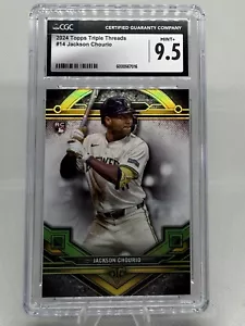 2024 Topps Triple Threads #14 Jackson Chourio RC Milwaukee Brewers CGC 9.5 - Bild 1 von 2