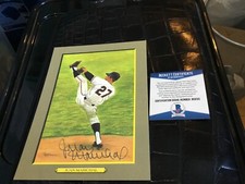 PEREZ STEELE GREAT MOMENTS  #56 JUAN MARICHAL AUTO CERTIFIED  BECKETT