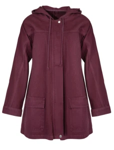 CURATE by Trelise Cooper - Denim Break Jacket - MERLOT - Size XXL/ 16-18 - Picture 1 of 5