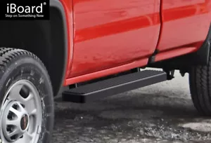 iBoard Steel Nerf Bars Fit 99-13 Silverado Sierra Regular Cab - Picture 1 of 6
