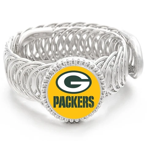 Special Greenbay Packers Silver Mens Adjustable Bracelet Jewelry w GiftPkg D11 Cover