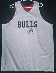 BILL WENNINGTON AUTO SIGNED CHICAGO BULLS JERSEY MENS XL LAST DANCE HOF no COA - Picture 1 of 6