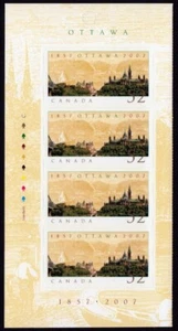 OTTAWA ** FRONT Booklet Page of 4 ** Canada 2007 #2214a MNH - Picture 1 of 2