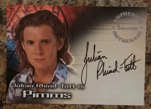 LARA CROFT TOMB RAIDER 2001 Inkworks Auto Card Julian Rhind-Tutt As Pimms #A3 - Picture 1 of 2