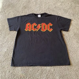 Vintage AC/DC Logo Shirt 2000 Delta Classic Hard Rock Heavy Metal - Picture 1 of 7