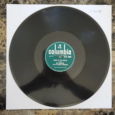 IMPORT Ray Martin Tango Of The Bells/Summertime In Venice 10" COLUMBIA DB-3692 - Image 1 of 4