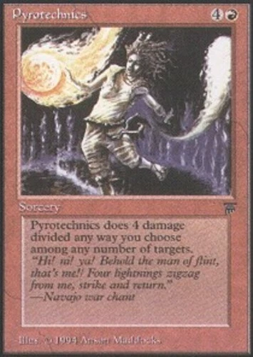 Pyrotechnics ~ Moderately Played Legends MTG Magic UltimateMTG Red Card - Image 1 of 1