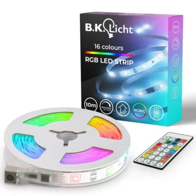 10m LED Band Magic RGB Strip Musiksensor Lichtstreifen Farbwechsel selbstklebend - Bild 1 von 4