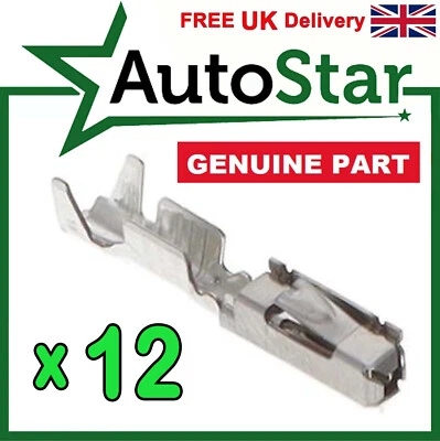 12 x Terminals Connector Contacts Pins 0.2mm-0.35mm BMW 61131383776, 61130005197 - Image 1 of 2