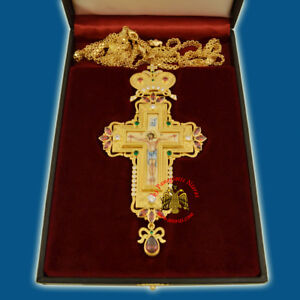 Orthodox Pectoral Priest Cross Crucifix Collection Pektorale Kruzifix Kreuz