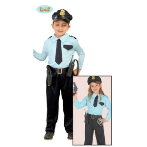 Kinderkostüm Polizist Polizeiuniform Kinder Kostüm Polizei Wachtmeister div Gr - Bild 1 von 4