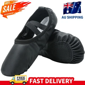 Ballet Shoes for Girls/Kids/Women, Synthetic Leather Yoga Shoes/Ballet Slippers - Picture 1 of 15