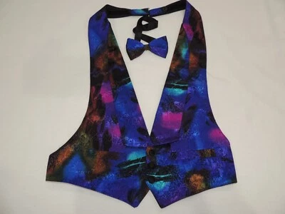 Bracci от Elite мужской официальный жилет без спинки и соответствующий галстук-бабочка размер маленький/Mdium - Изображение 1 из 4