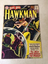 BRAVE AND THE BOLD #44 grey tone cover, KUBERT, EARLY HAWKMAN, 1962, HAWKGIRL