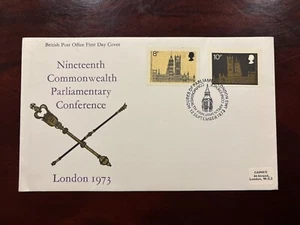 United Kingdom 1973 - 19th Commonwealth Conference FDC stamps Houses of Parliame - Picture 1 of 1