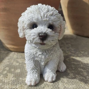Vivid Arts Bichon Frise Puppy Highly Detailed Ornament - Picture 1 of 8