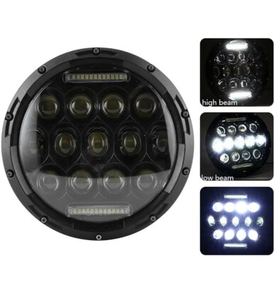 1X FARO LED H4 7" Para Ducati Monster BMW Yamaha Harley Davidson 6000K Foto 1 de 4
