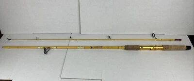 Vintage EagleClaw Wright Mcgill Sweetheart 2 PC Spin Fishing Rod 6 Ft 6in - Image 1 of 4
