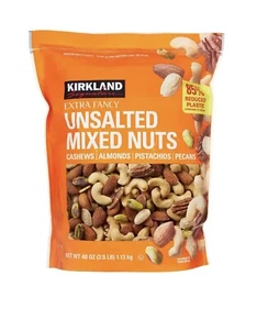 Kirkland Signature Extra Fancy Unsalted Mixed Nuts - Premium and Wholesome Snack - Picture 1 of 3