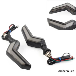 Blinker LED Blinkleuchten gelb Blinker DRL passend für Honda Motorrad rote Lampe - Bild 1 von 11