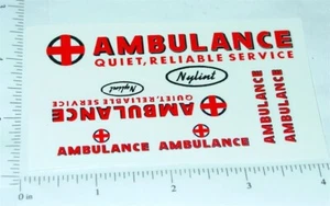 Nylint Ford Econoline Van Ambulance Sticker Set NY-034 - Imagen 1 de 1