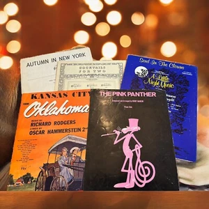 Vintage Broadway Sheet Music Lot Of 5 Oklahoma! Send In The Clowns Pink Panther - Picture 1 of 21