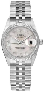 Rolex Datejust 31mm Mother Of Pearl Dial 18k White Gold & Steel Womens Watch - Picture 1 of 4