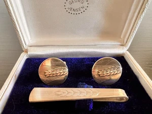 GEORG JENSEN Inaho Tie Pin and Cuff Links Set - Picture 1 of 7