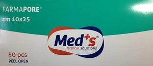 50 CEROTTI ADESIVI TNT TRASPIRANTE 10x25 MEDICAZIONI STERILI CEROTTI FARMAPORE - Foto 1 di 4
