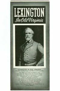 Vintage 1950s-1960s LEXINGTON in OLD VIRGINIA Tourist Pamphlet Souvenir Brochure - Bild 1 von 3
