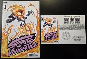 Spirits of Vengeance (2024) #1 Young Variant FIRMATO Skottie Young Notarized WOS - Foto 1 di 6