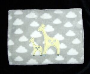 Circo Yellow Giraffe Gray Clouds Mom Mommy Baby Blanket Security Lovey Target 