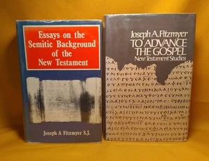 Joseph Fitzmyer 2 HCDJ book lot Advance the Gospel Essays Semitic Background - Imagen 1 de 12