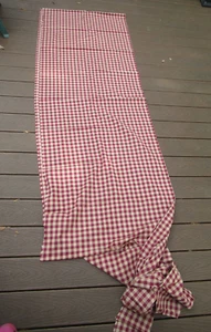 Camisa tejida a cuadros roja tostada tipo tela 2 1/2 yardas x 60" - Imagen 1 de 2
